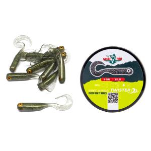 Great Fish GF1 Twister Soft Bait No Scent Natural 10szt 49mm