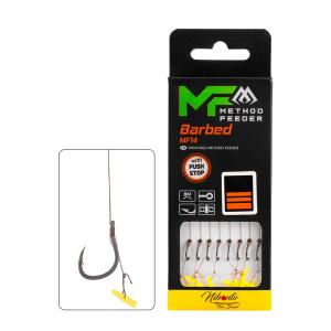 Mikado MF14 pushstop zadzior r.4 plecionka 0.18mm 10cm 8szt. gotowe przypony
