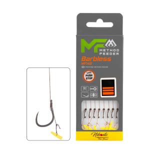 Mikado MF14 pushstop bezzadziorowe r.6 plecionka 0.16mm 10cm 8szt. gotowe przypony