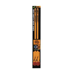 Fox Curve Short Fluoro D-Rig r.2 30lb 2szt. gotowe przypony