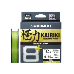 Shimano Kairiki 8+ 0.16mm 300m 11.1kg Lime Green plecionka
