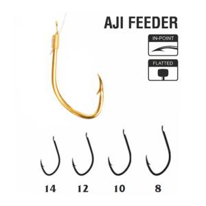 Traper Hikara AJI Feeder Gold r.10 0.16mm 100cm 10szt. gotowe przypony