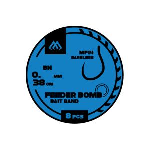 Mikado MF14 gumka bezzadziorowy r.10 0.20mm 38cm 8szt. gotowe przypony