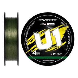Favorite U1 PE 4x 0.108mm 150m Dark Green plecionka