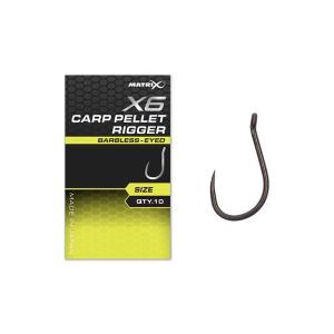 Matrix X6 Carp Pellet Rigger Barbless r.12 10szt. haczyki
