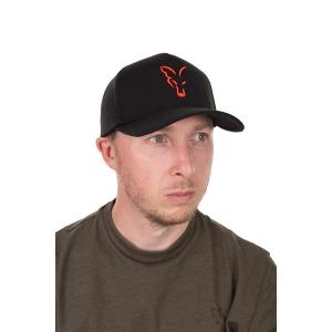 Fox Collection Baseball Cap Orange Black czapka