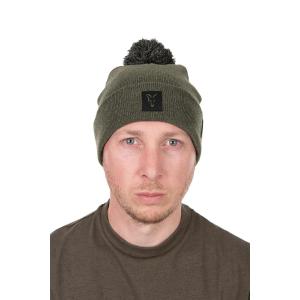 Fox Collection Bobble Hat Green Black czapka
