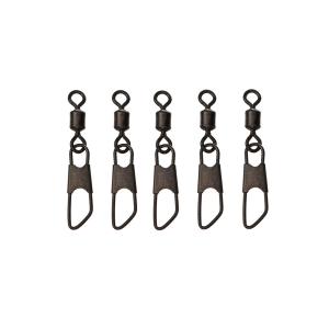 Flagman Feeder Snap Link Swivels M 5szt. agrafka z krętlikiem