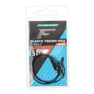 Flagman Elastic Single Feeder Rigs Hard 12cm 3szt.