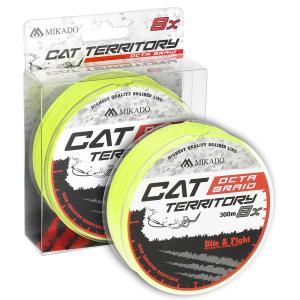 Mikado Cat Territory Octa Braid 0.60mm 61.8kg 300m fluo żółta plecionka