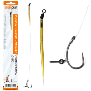 UnderCarp Przypon Karpiowy Fluo D-Rig 2