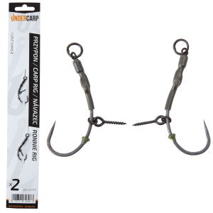 UnderCarp Ronnie Rig Barbless 2 przypon karpiowy