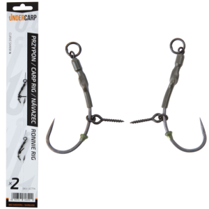 UnderCarp Ronnie Rig Barbless 4 przypon karpiowy
