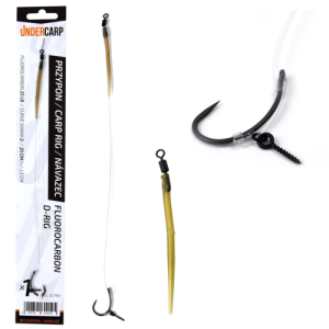 UnderCarp Fluorocarbon D-Rig Barbless 2 przypon karpiowy