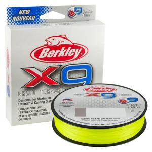 Berkley X9 0.25mm 27kg 150m Flame Green plecionka