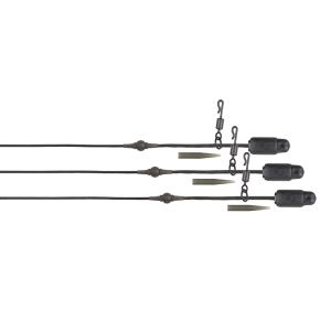 Fox Edges Naturals Heli-Clip Rigs 50lb Leadcore 3pcs