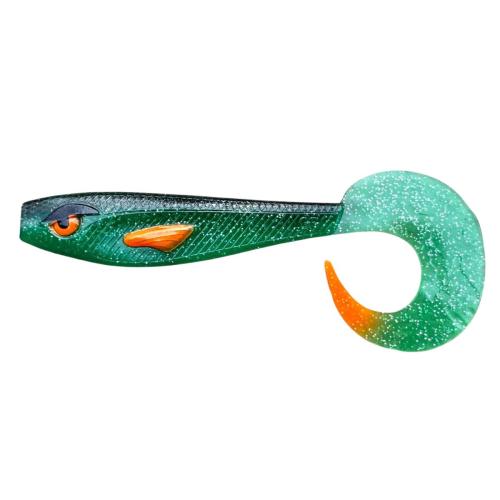 Great Fish Rocky Twister Slim Soft Bait Toxic Green 15cm