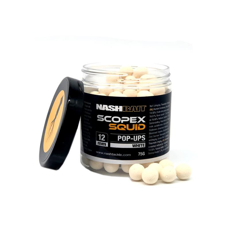 Nash Scopex Squid 12mm Pop Ups White