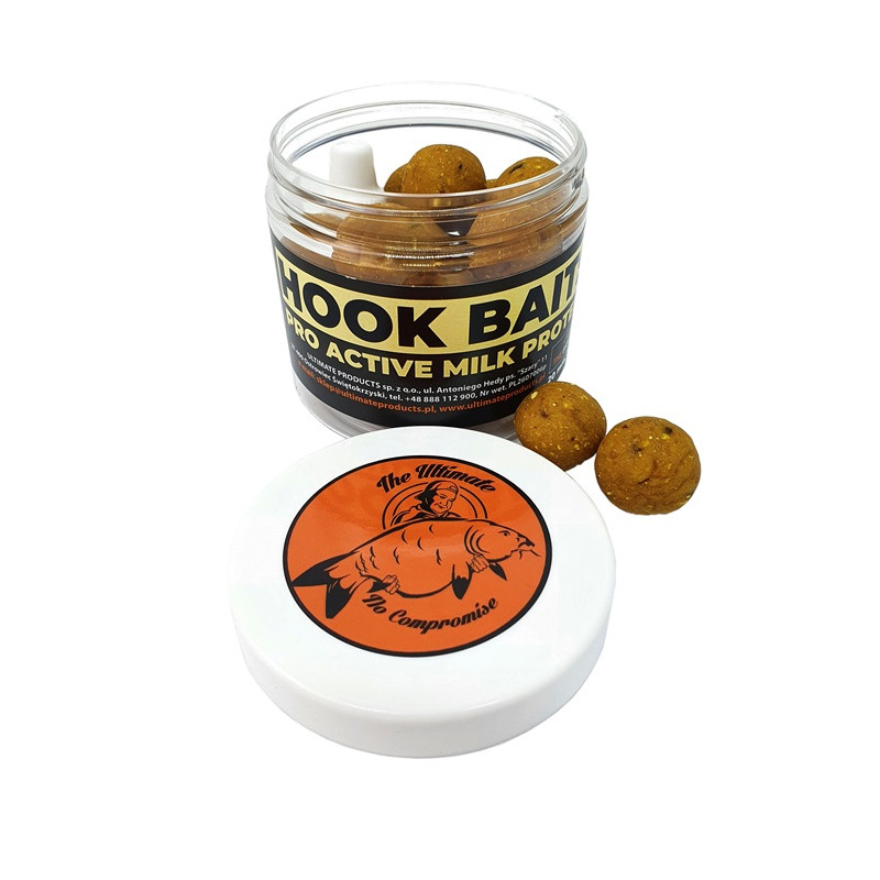 The Ultimate Hook Baits 20mm Pro Active Milk Protein.