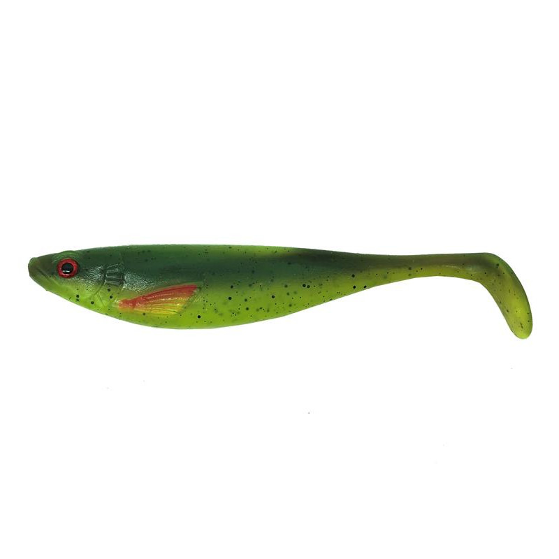 DAM Effzett Strike Shad 11cm 11g Motoroil Chatreuse