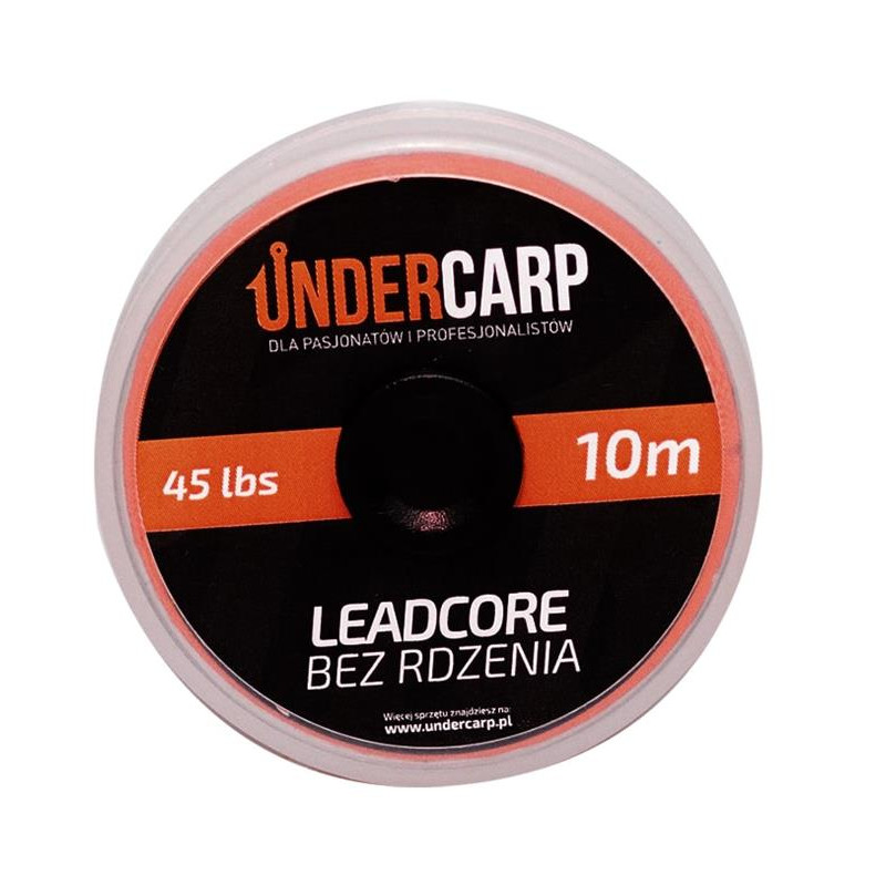 UnderCarp Leadcore bez rdzenia 45lbs / 10m Brązowy