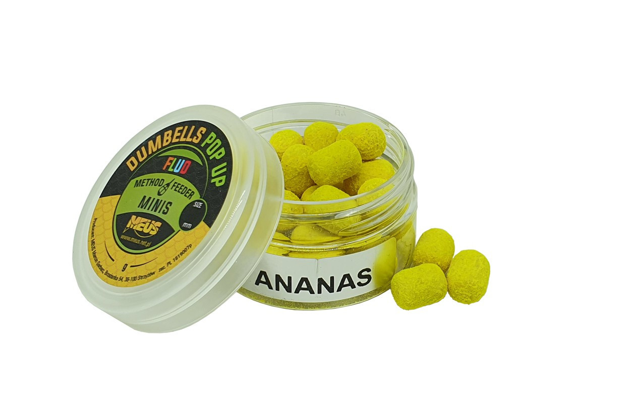 Meus Minis Dumbells Pop Up Fluo 8mm Ananas

