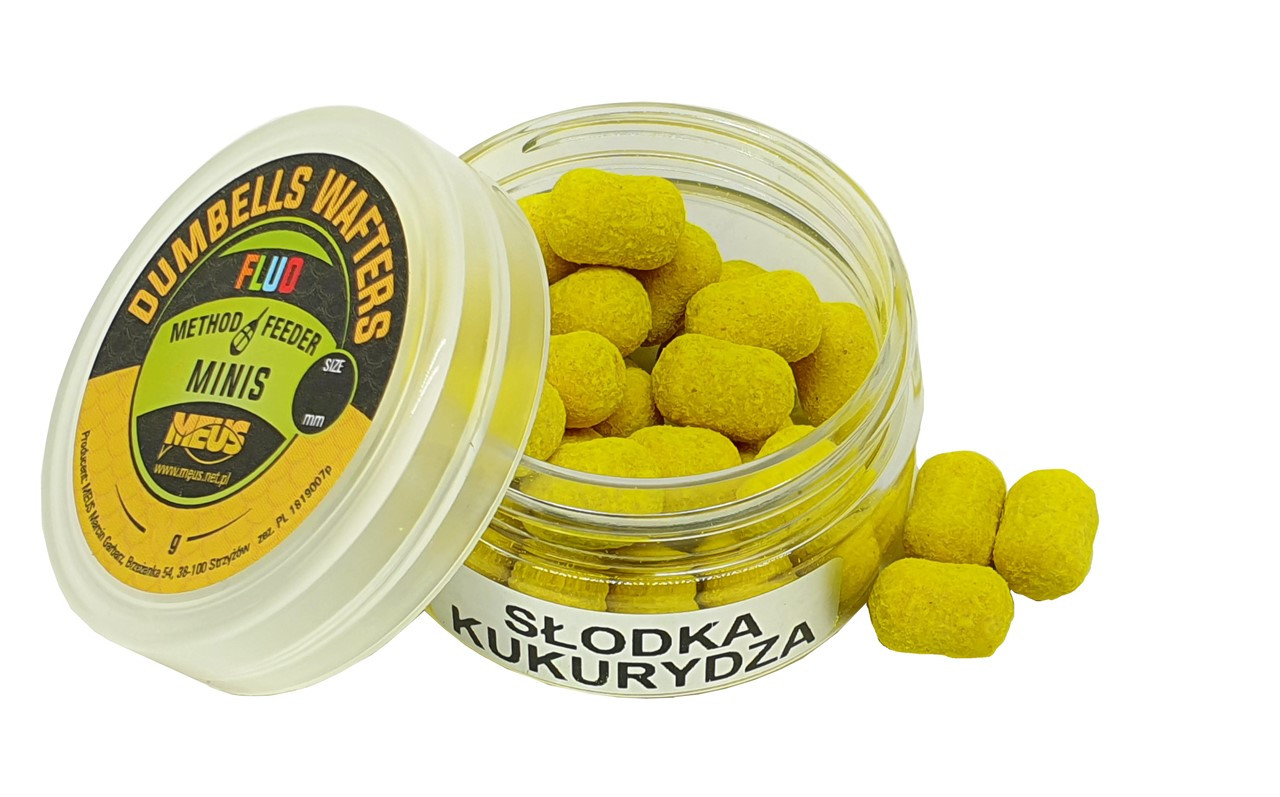 Meus MINIS Dumbells Wafters Fluo 8mm Słodka Kukurydza
