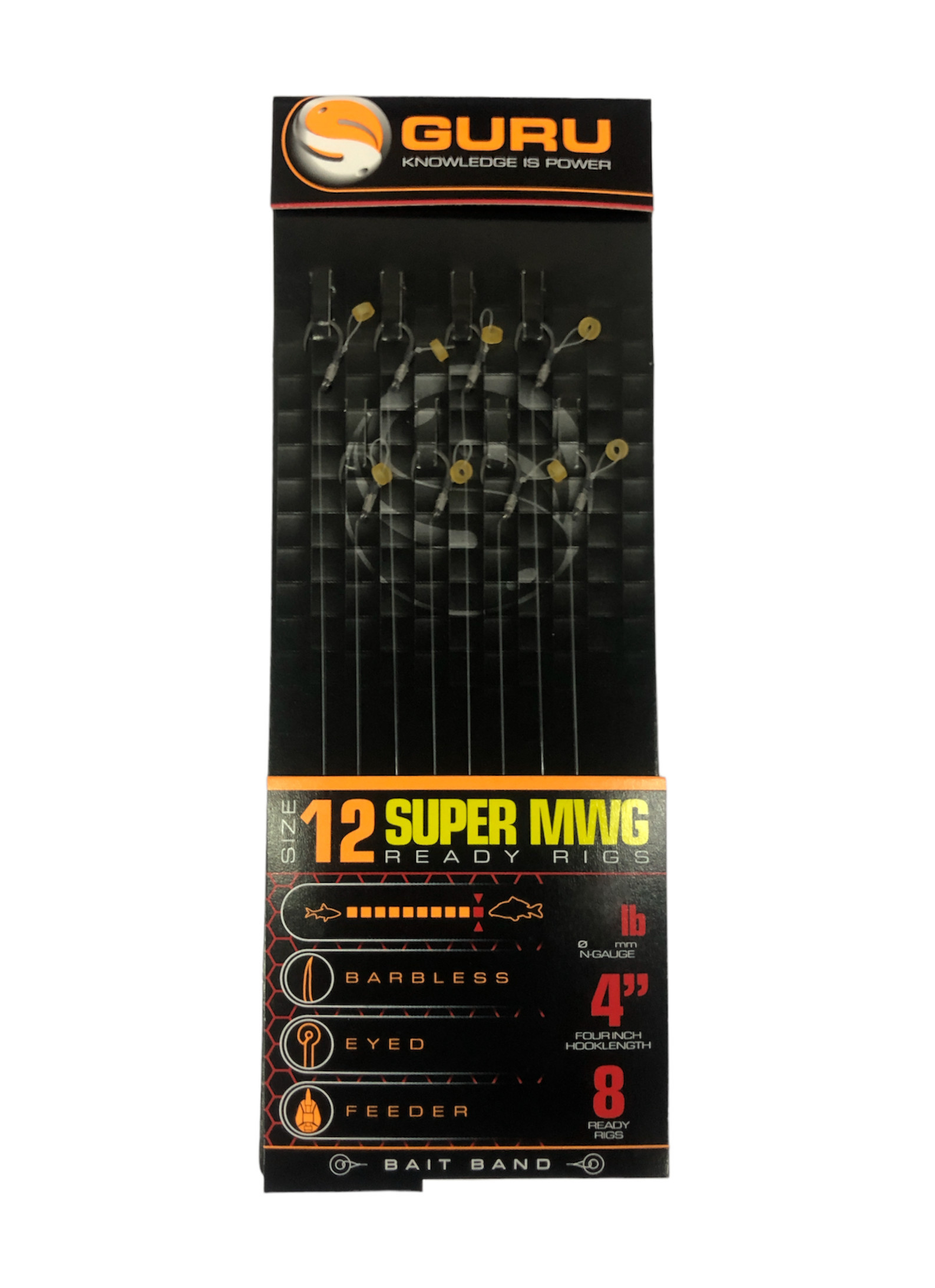 Guru Super MWG Rigs gumka r.12 0.19mm 10cm przypony
