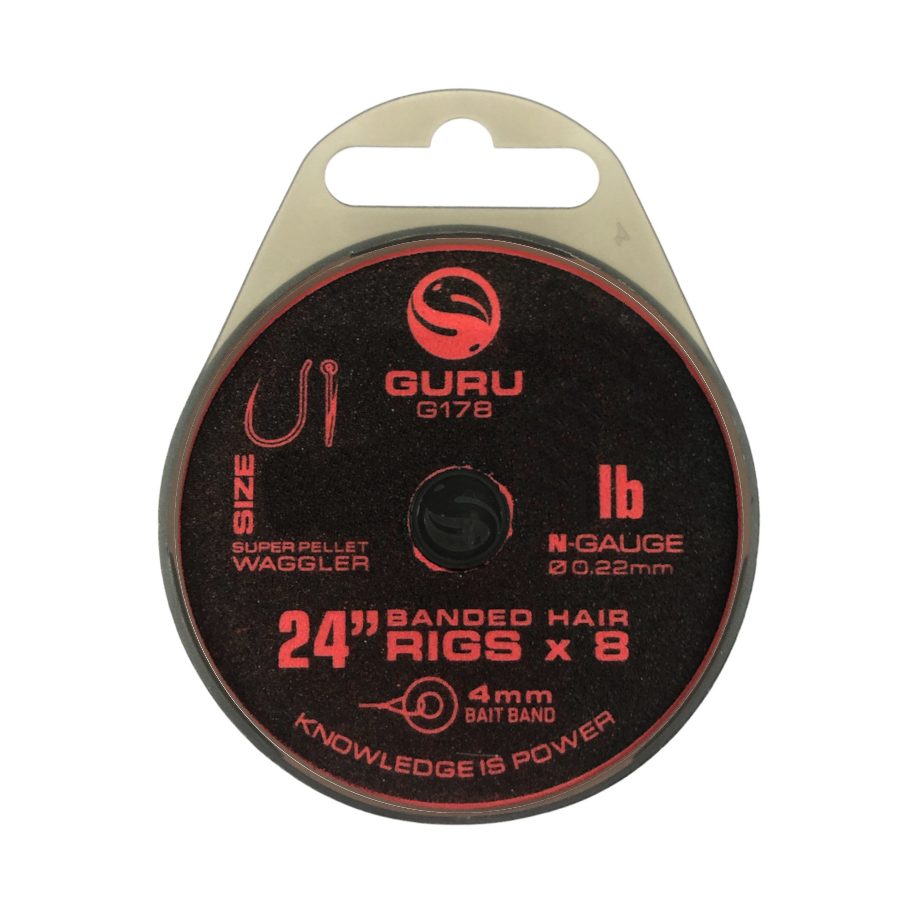 Guru Super Pellet Waggler Rigs gumka r.12 0.22mm 60cm przypony