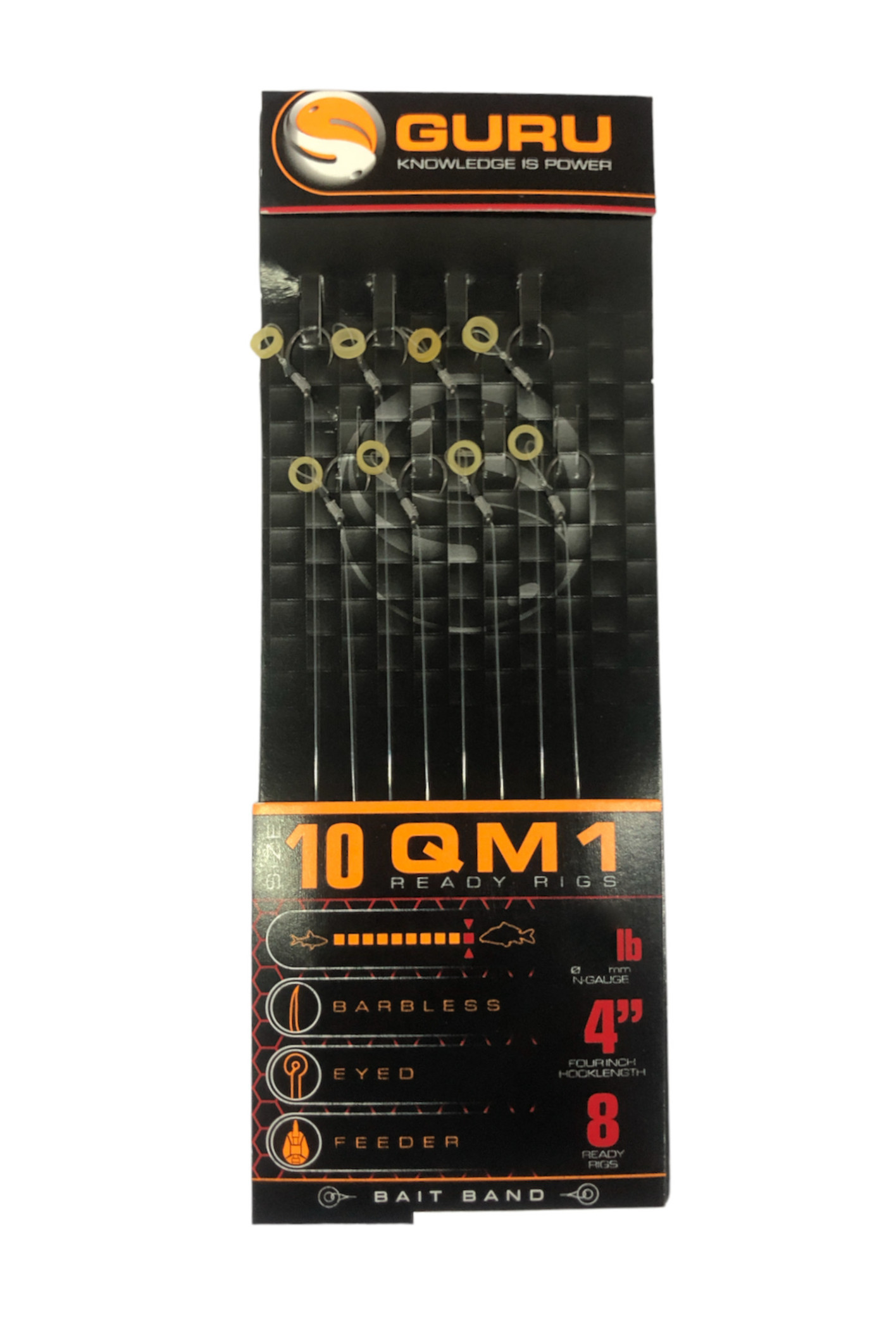 Guru QM1 Rigs gumka r.10 0.19mm 10cm przypony