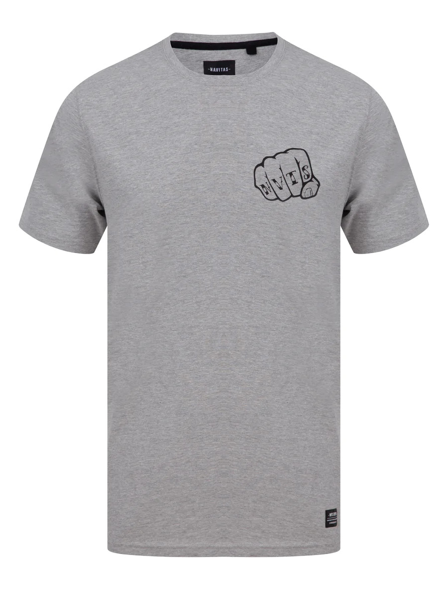 Navitas T-Shirt Knuckles Tee Grey Marle XL koszulka