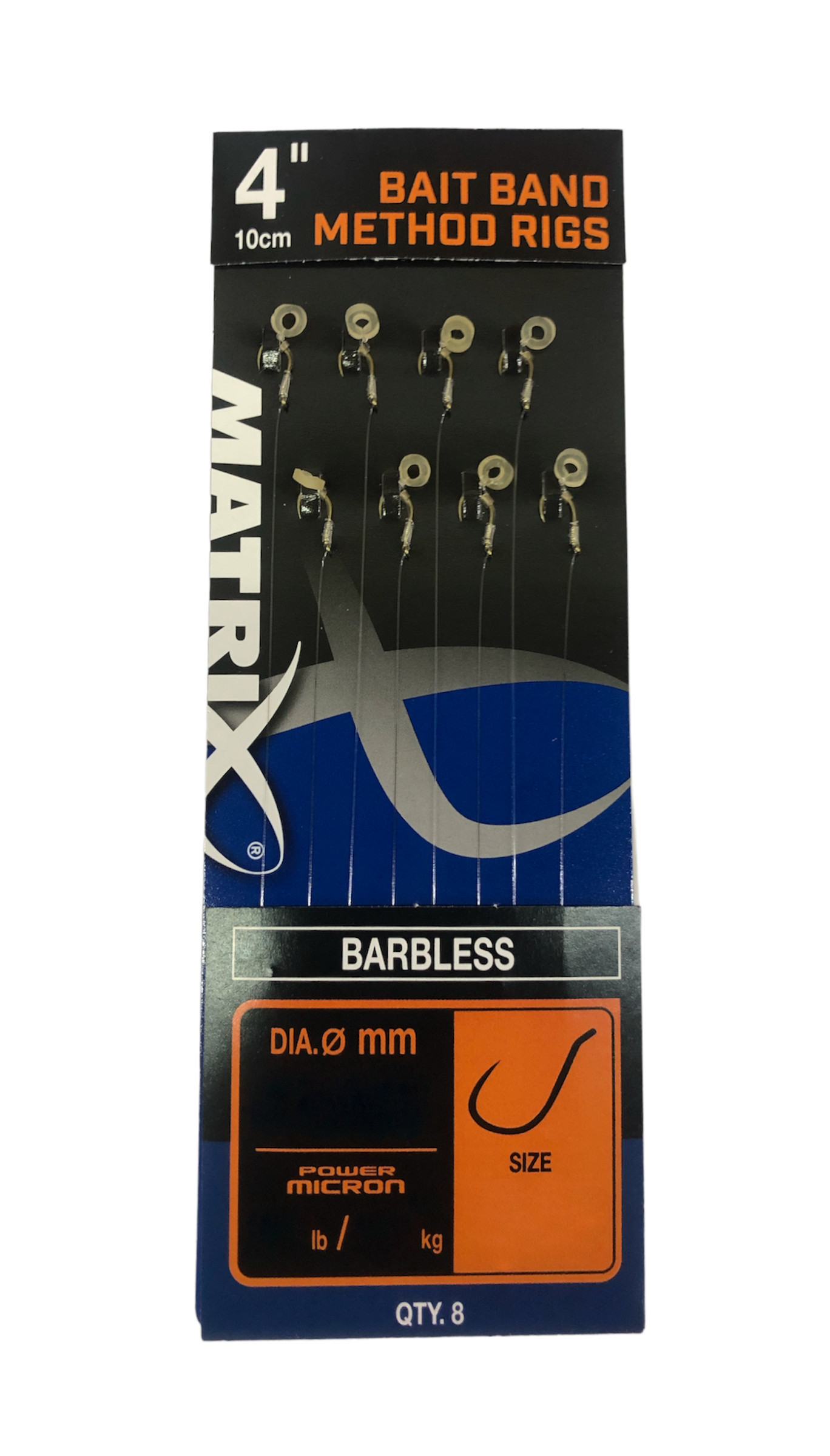 Matrix Method Rigs Barbless gumka r.18 0.18mm 10cm przypony