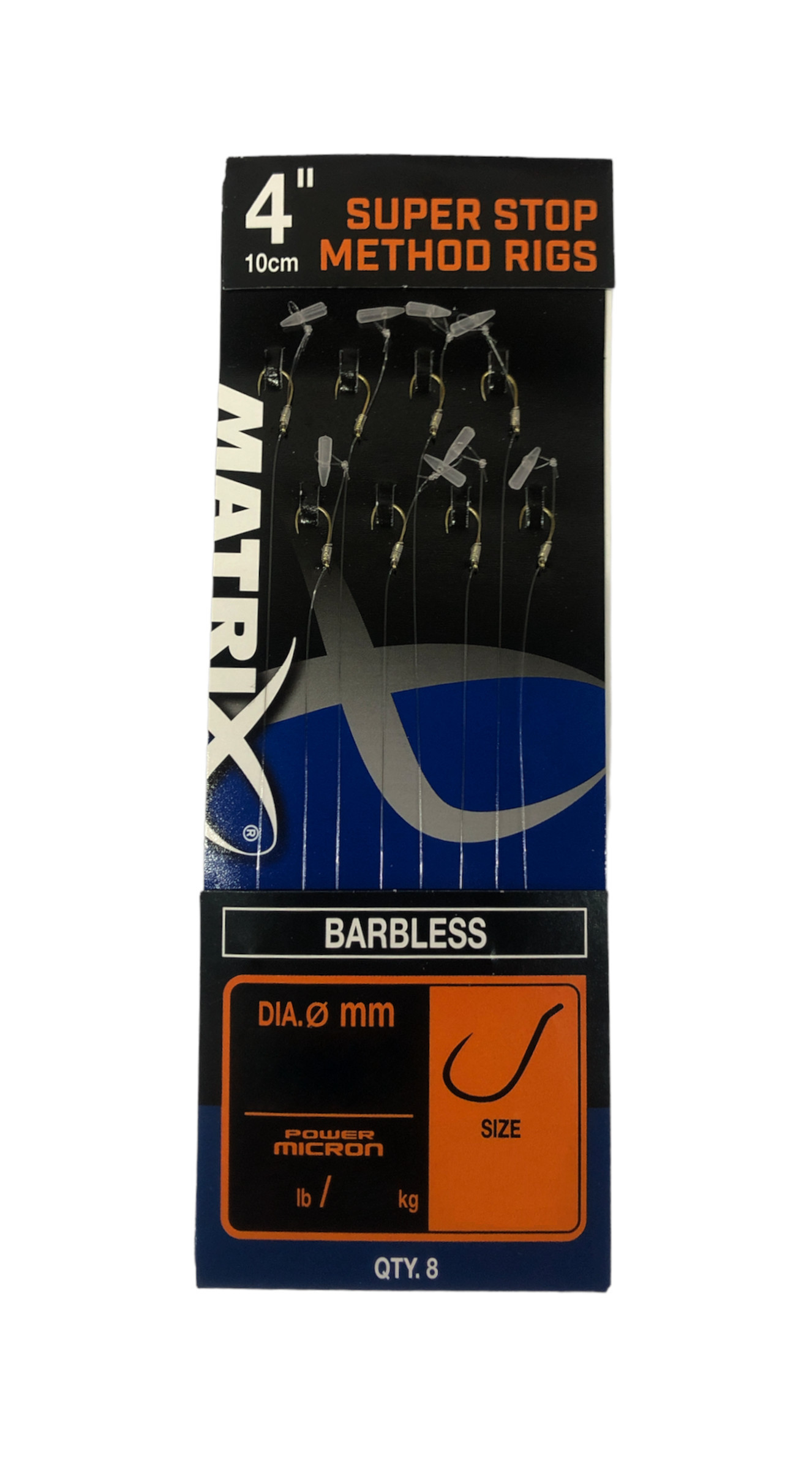 Matrix Super Stop Method Rigs Barbless r.18 0.18mm 10cm przypony