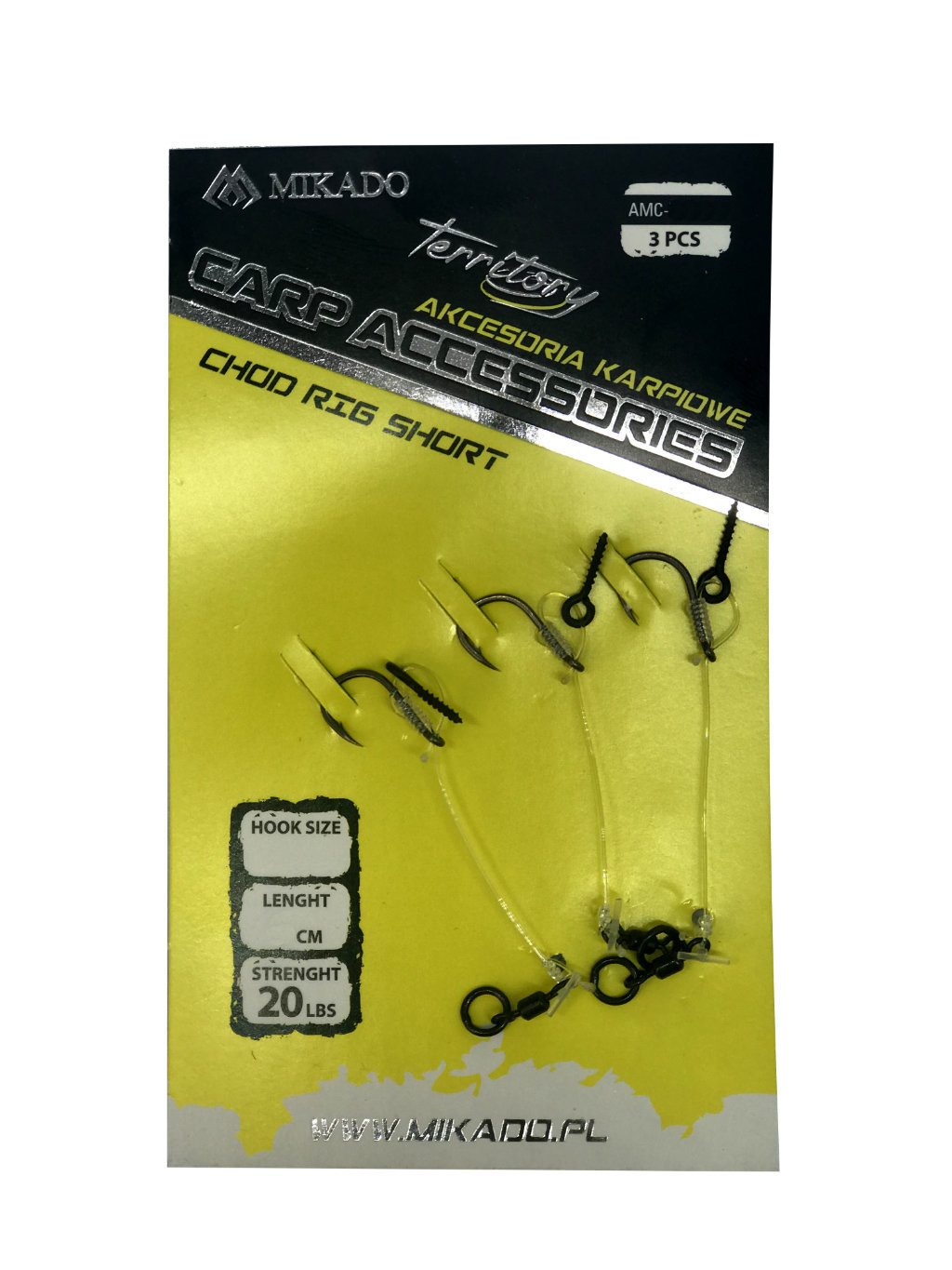 Mikado Chod Rig Short r.6 6cm 20Ibs 3szt. przypon karpiowy