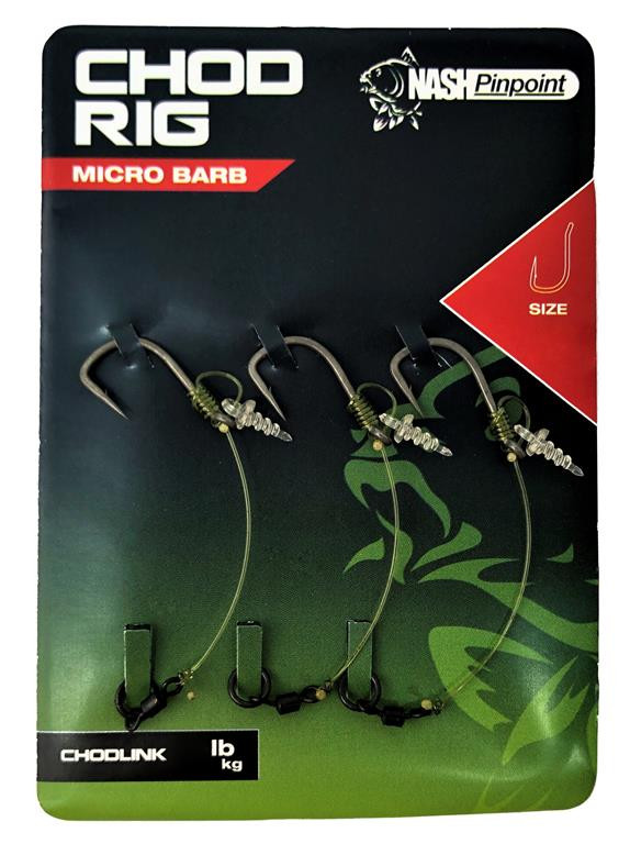 Nash Przypon Chod Rig Size 4 Micro Barbed 30lb 3szt.