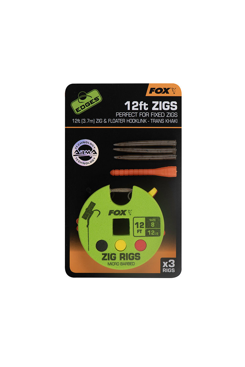 Fox Gotowe przypony Edges Zig Rig Ready Rigs 8  12lb / 12ft