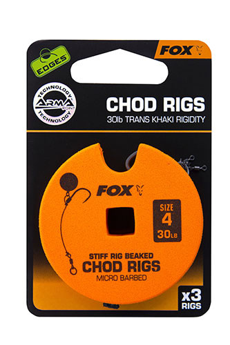 Fox Edges Stiff Chod Rig 4 30lb Gotowe Przypony