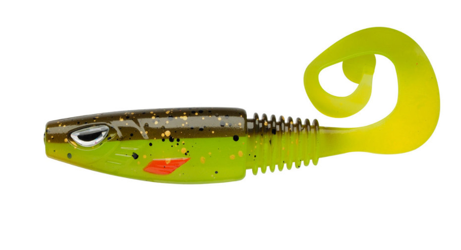 Berkley Sick Curl 8cm Brown Chartreuse