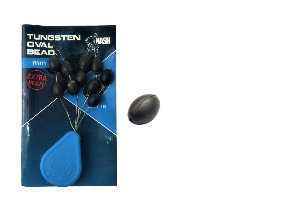 Nash Koralik Tungsten Oval Bead 8mm 10szt.