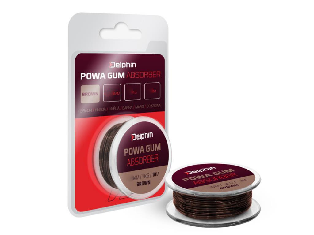 Delphin POWA GUM 1.2mm 7m feeder guma brązowa
