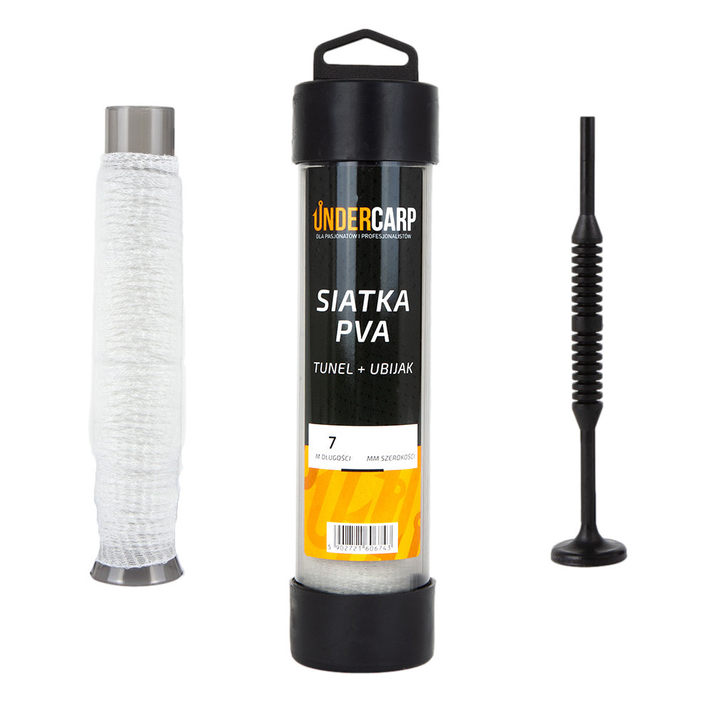 UnderCarp Siatka PVA Tunel+Ubijak 25mm 7m