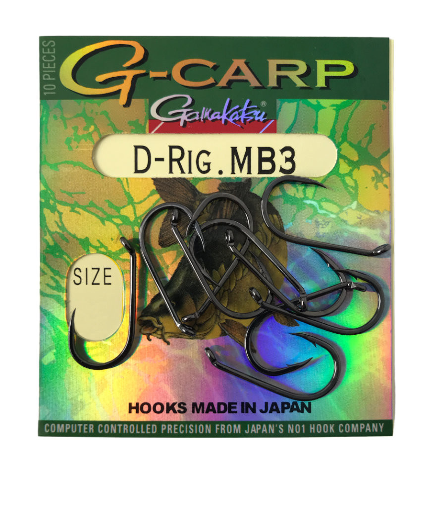 Gamakatsu Carp D-Rig MB3 Black r.1 10szt haki karpiowe
