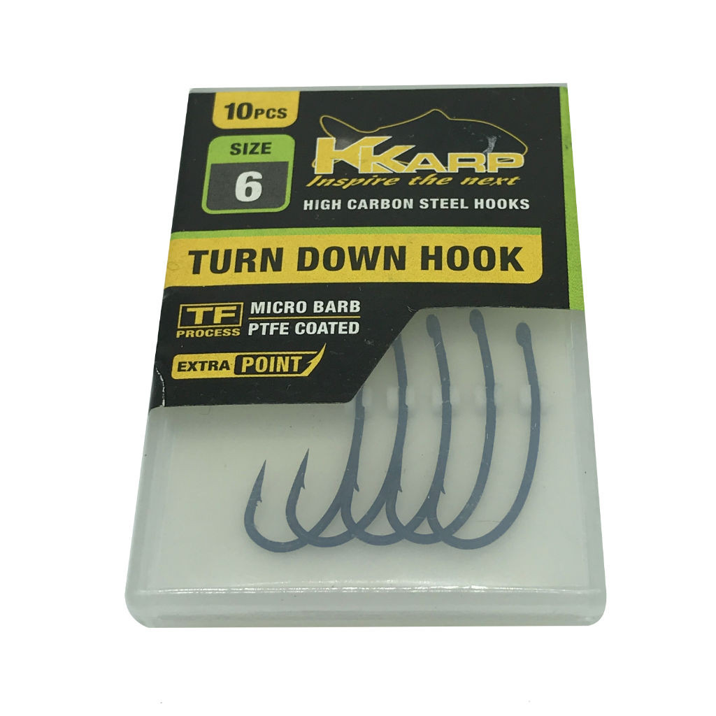K-Karp Turn Down TF Micro Barb r.6 10szt. haki karpiowe