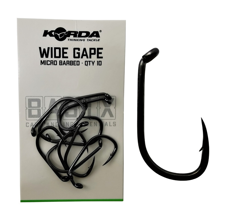 Korda Basix Wide Gape Micro Barbed r.6 10szt. haki karpiowe