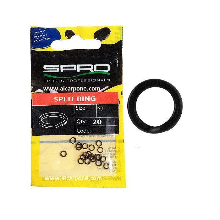 Spro Kółeczka łącznikowe Matte Black 10 Split Ring 15szt.