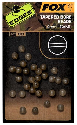 Fox Koraliki Edges Tapered Bore Beads 4mm Camo 30szt.