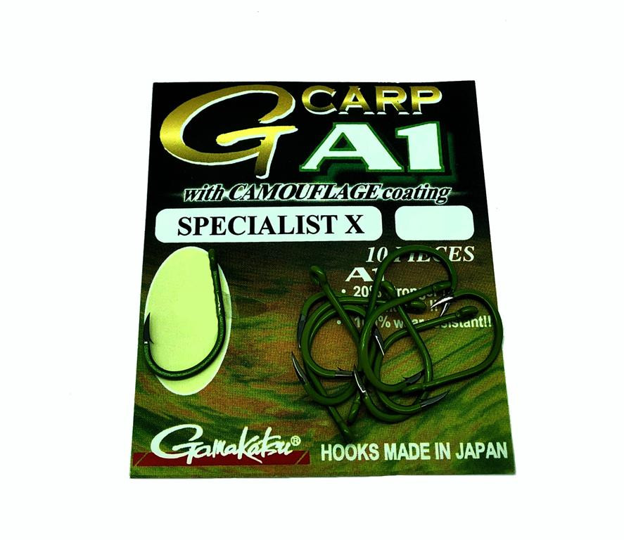 Gamakatsu A1 G-Carp Specialist X Camou r.1 10szt haki karpiowe