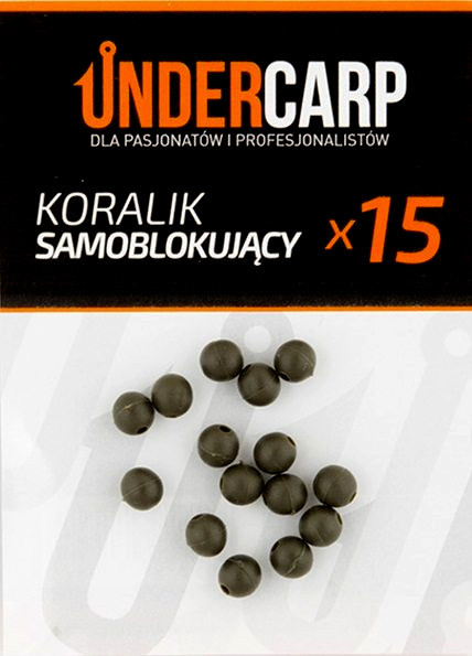 UnderCarp Koralik samoblokujący 6.0mm Zielony 15szt.
