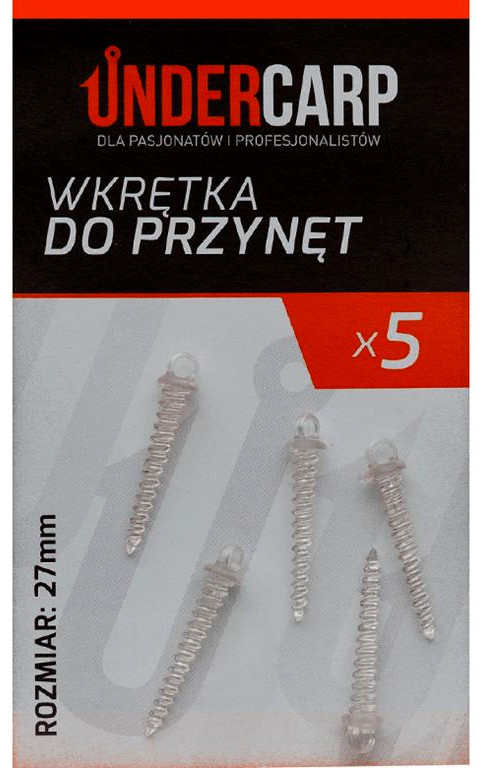 UnderCarp Wkrętka do przynęt 5szt.