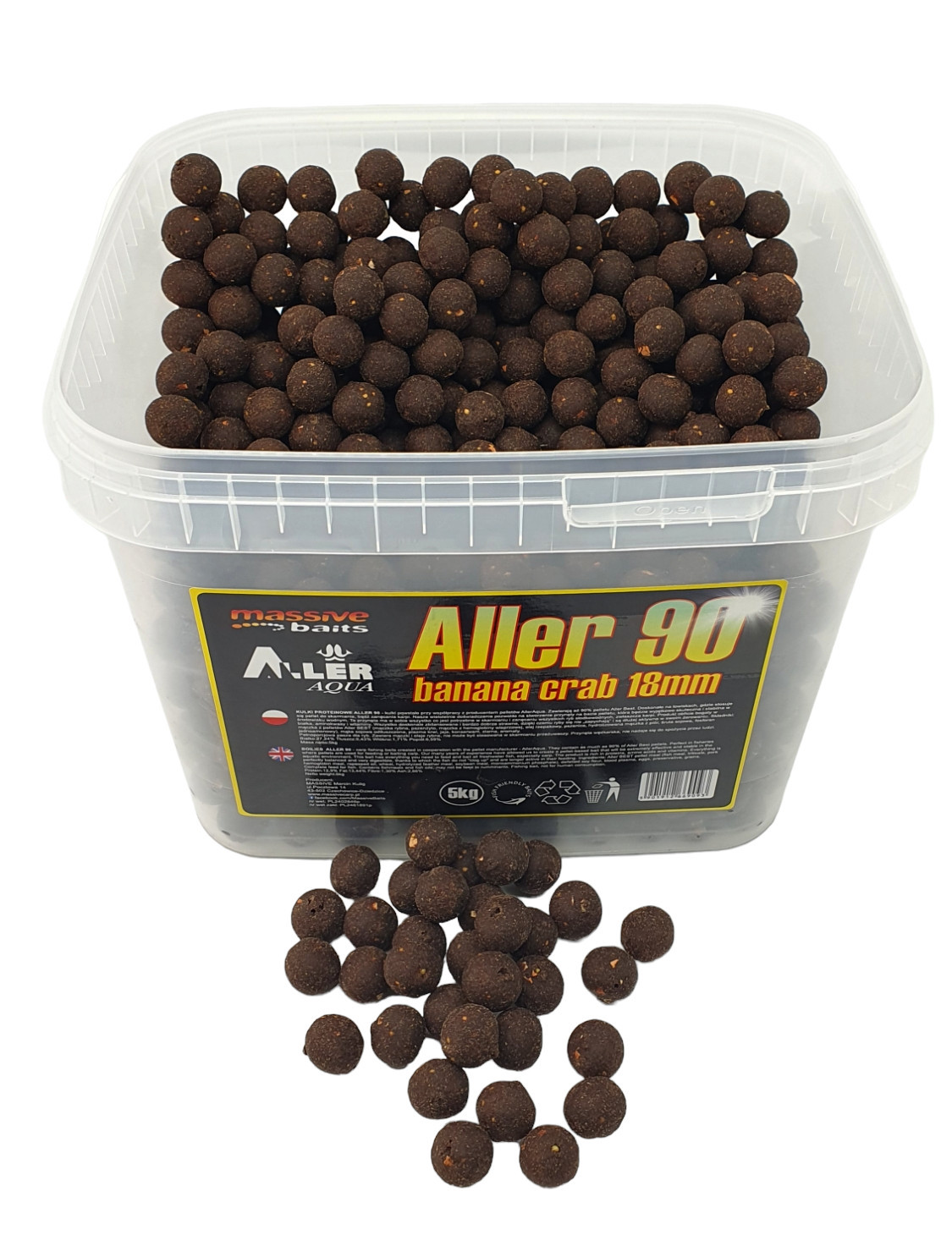 Massive Baits Aller 90 Banana Crab 5kg 18mm kulki zanętowe